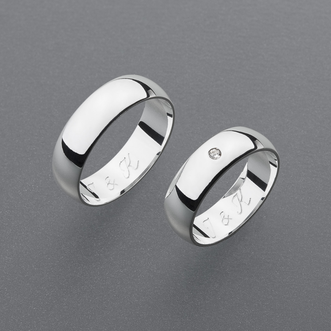 stříbrné snubní prsteny vzor Z37 