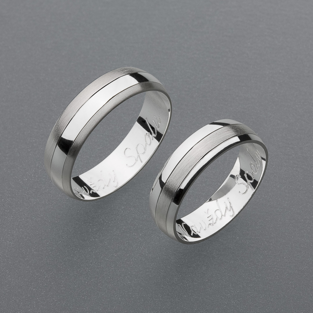 stříbrné snubní prsteny vzor Z27 