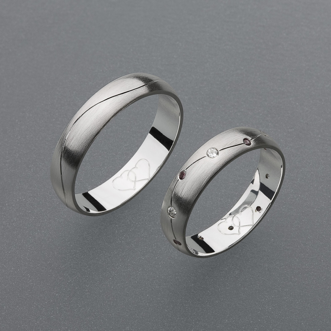 stříbrné snubní prsteny vzor Z30 