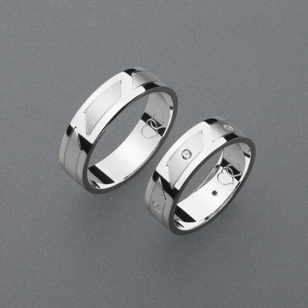 stříbrné snubní prsteny vzor Z24