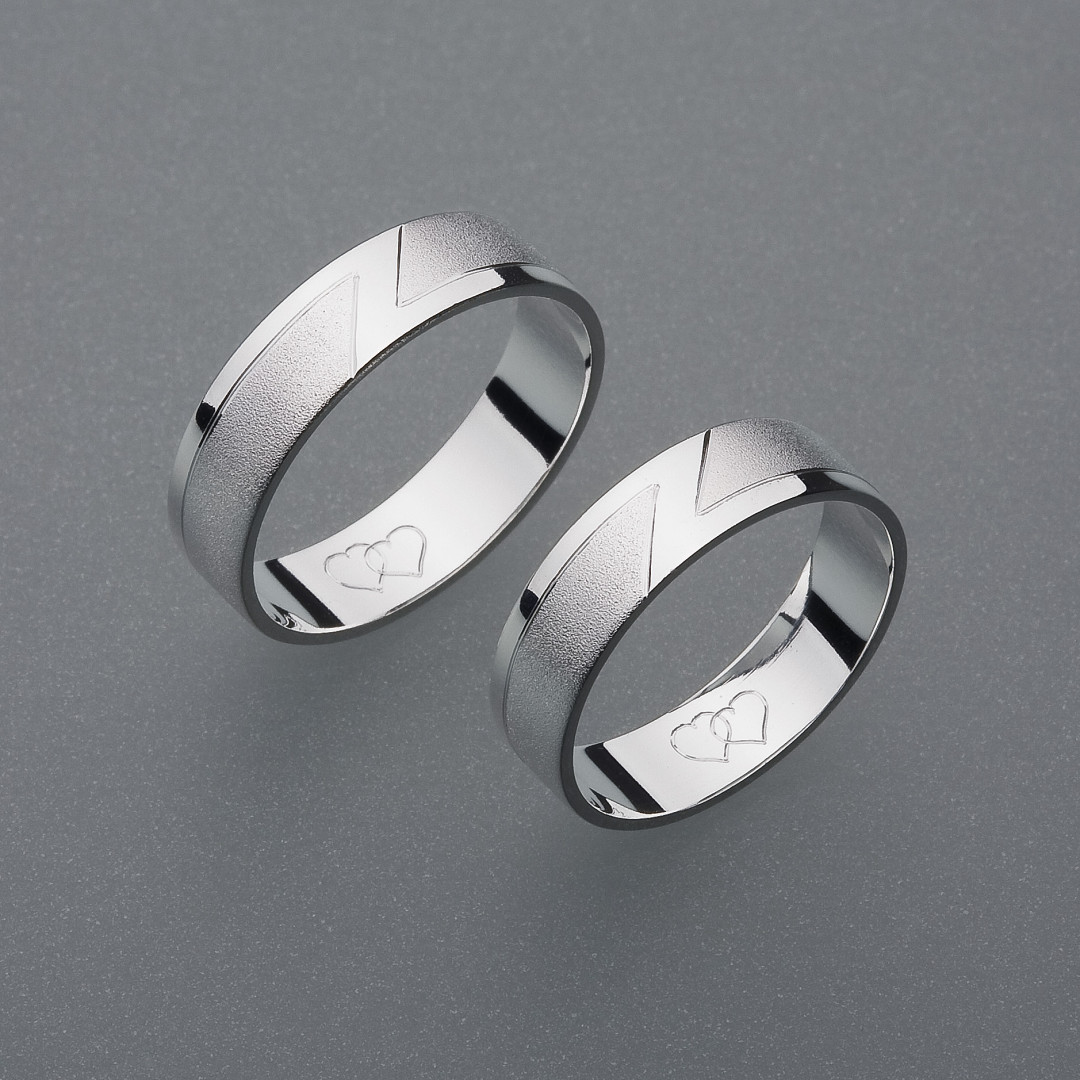 stříbrné snubní prsteny vzor Z7